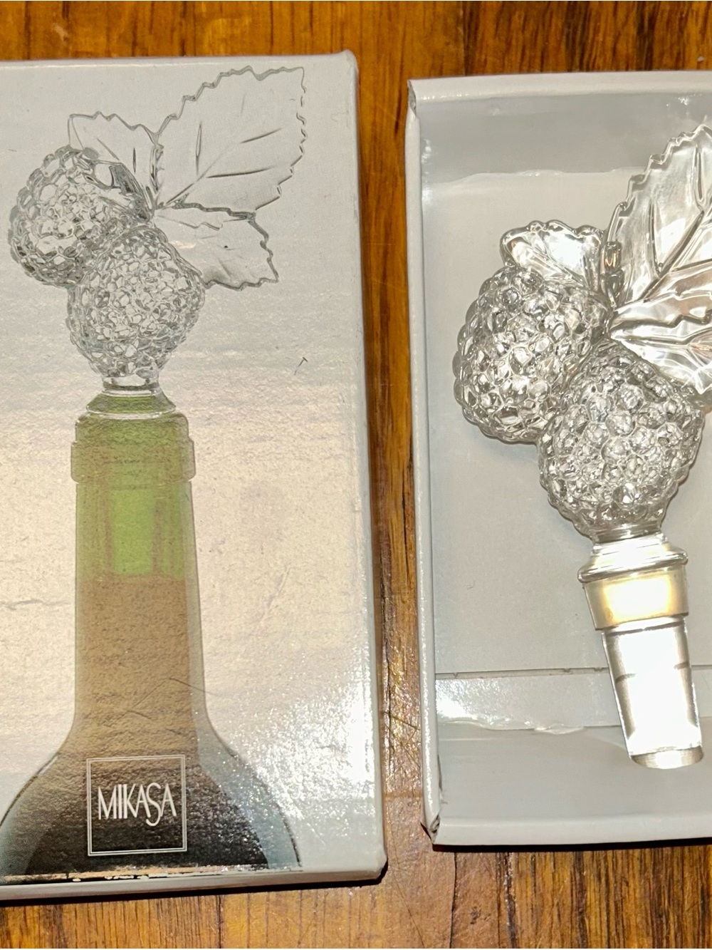 Mikasa Vintage Raspberry Delight Lead Crystal Bottle Stopper